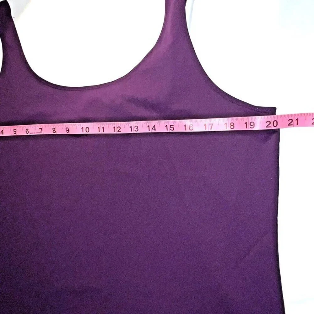 Chico's - Women's Size XL Tank Top Scoop Neck Strap Sleeve Purple Stretch - Picture 4 of 7